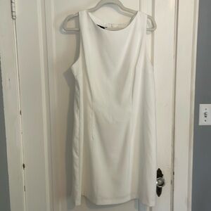 Plus size white dress